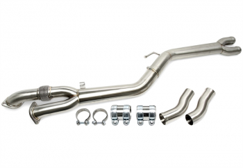 TA Technix Mittelrohrführung  3.5" mit OPF passend für BMW 3er Serie M3 (G80), 4er Serie M4 (G82)