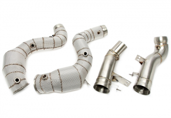 TA Technix Downpipe mit Hitzeschild und Katalysator passend Mercedes Benz GLE Klasse AMG 63/63S EQ Boost 4matic+ C167/V167 - Motorcode M177