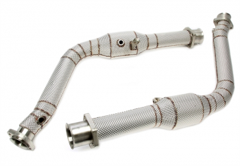 TA Technix Downpipe mit Hitzeschild und Katalysator passend für Mercedes Benz G-Klasse G63 AMG W463 - Motorcode M157