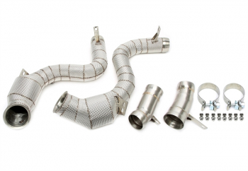 TA Technix Downpipe mit Hitzeschild und Katalysator passend für Mercedes Benz S-Klasse AMG S63 W222 - Motorcode M177