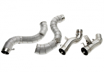 Preview: TA Technix Downpipe ohne Katalysator mit Hitzeschild+OPF passend für Mercedes Benz GLE-Klasse (V167, C167), GLS-Klasse (X167)