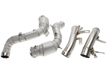 Preview: TA Technix Downpipe mit Katalysator mit Hitzeschild+OPF passend für Mercedes-Benz E-Klasse AMG E63, E63S (W213, S213) - Motorcode M177