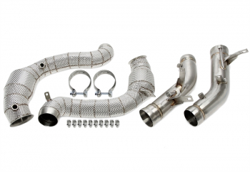 TA Technix Downpipe mit Katalysator mit Hitzeschild+OPF passend für Mercedes Benz C-Klasse AMG C63/C63S (W205, C205, A205, S205)