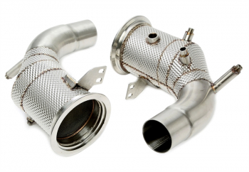 TA Technix downpipe with heat shield and catalytic converter fits for Porsche 911 Carrera 3.0l Biturbo (DFI) type 992