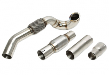 TA Technix Downpipe mit Katalysator passend für Audi A3 (8V)/ Seat Leon (5F)/ Skoda Octavia (5E), Superb (3T)/ VW Golf VII (AU), Passat B8