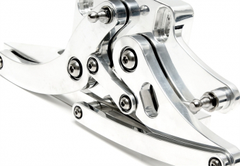 TA Technix Haubenscharniere Set silber passend für Ford Mustang I BJ 1967 -1970