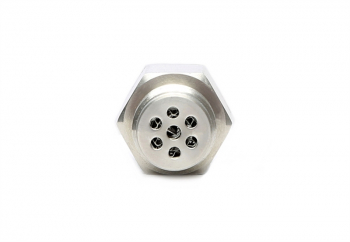 TA Technix universeller gerader Mini Kat Lambdasonden Eliminator  - Abmessung M18 x 1,5 x 58mm  - passend für Downpipe/Sportkatalysator/Nachkat