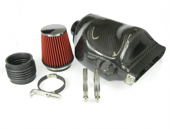 TA Technix Carbon Air Intake / Air-Box / Staudrucksammler passend für Audi A3 (8P)/ Seat Leon, Toledo (1P/5P)/ Skoda Octavia (1Z)/ VW Golf, Golf Plus, Jetta (1K/5K/5M/162), Touran (1T), Tiguan (5N) mit 2.0l TDI Motoren