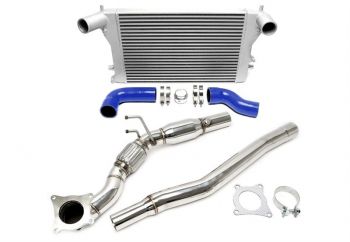 TA Technix Upgrade Kit LLK Kit + Downpipe with Cat suitable for Audi A3/S3 (8P), TT-S (8J)/ VW Golf VI R (1K)