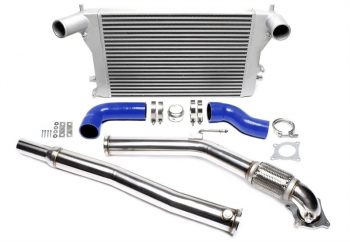 TA Technix Upgrade Kit LLK Kit + Downpipe passend für Audi A3 (8P), TT (8J)/ Seat Leon (1P)/ Skoda Octavia, Superb (1Z/3T)/ VW Eos (1F), Golf (1K), Passat (3C), Scirocco (Typ 13)