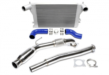 TA Technix Upgrade Kit LLK Kit + Downpipe with Cat suitable for Audi A3 (8P), TT (8J)/ Seat Leon (1P)/ Skoda Octavia, Superb (1Z/3T)/ VW Golf, Jetta (1K/1KM), Eos (1F), Passat (3C), Scirocco (Typ 13)