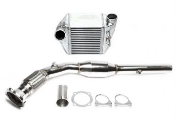 TA Technix Upgrade Kit LLK + Downpipe with Cat suitable for Audi A3 (8L)/ Seat Leon, Toledo II (1M)/ Skoda Octavia (1U)/ VW Bora, Golf IV (1J)