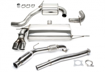 TA Technix Upgrade Kit Downpipe mit Kat +Edelstahl Anlage 2x80mm passend für Audi A3 8P, VW Golf V+VI