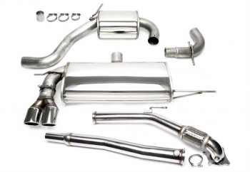 TA Technix Upgrade Kit Downpipe +Edelstahl Anlage passend 2x80mm für Audi A3 8P, VW Golf V+VI