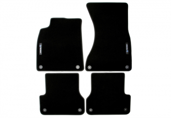 TA Technix Floor Mats Set with Logo suitable for Audi A6 Type 4G, A7 Type 4G