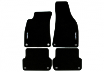 TA Technix Floor Mats Set with Logo suitable for Audi A4 Type 8E, Seat Exeo Type 3R