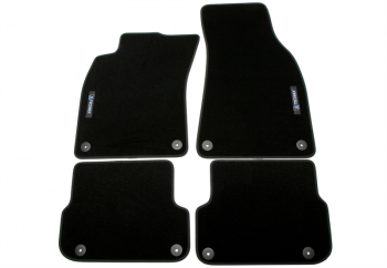 TA Technix Floor Mats Set with Logo fits for Audi A6 Type 4F 06-11