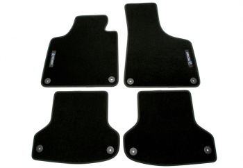 TA Technix Floor Mats Set with Logo suitable for Audi A3 Type 8P