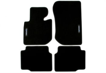 TA Technix Floor Mats Set with Logo suitable for BMW 3 Series Sedan, Coupe, Touring Type E46