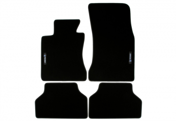 TA Technix Floor Mats Set with Logo suitable for BMW 5 Series Type E60 / E61