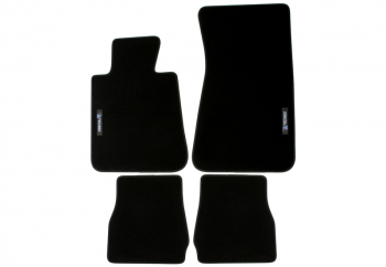 TA Technix Floor Mats Set with Logo suitable for BMW 3 Series Convertible Type E30