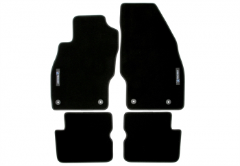 TA Technix Floor Mats Set with Logo fits Opel Corsa D/E Type S07/X15