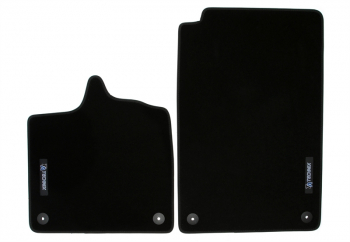 TA Technix Floor Mats Set with Logo suitable for Smart Fortwo Type 450