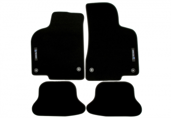 TA Technix Fußmatten Set mit Logo passend für VW Lupo Typ 6X/6E, Seat Arosa Typ 6H