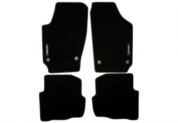 TA Technix floor mat set with logo fits Skoda Fabia 1 Typ 6Y