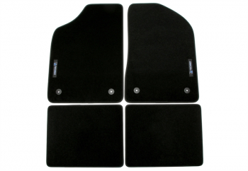 TA Technix Floor Mats Set with Logo suitable for VW Passat Type 35i