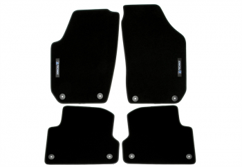 TA Technix floor mat set with logo fits Skoda Fabia 2 Typ 54