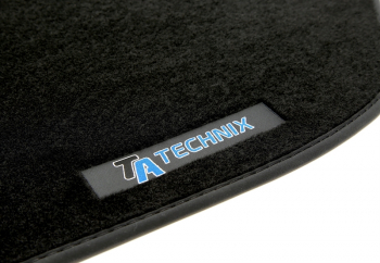 TA Technix Fußmatten Set mit Logo passend für Smart Fortwo Typ 450