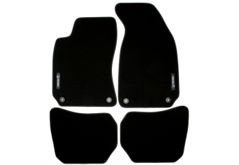 TA Technix Floor Mats Set with Logo fits VW Passat Type 3B/3BG