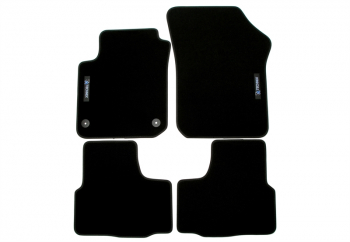 TA Technix Floor Mats Set with Logo suitable for VW Up, Seat Mii, Skoda Citigo