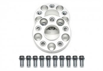 TA Technix wheel spacer set for OEM wheel bolts 25mm per side/50mm per axle, LK 5x100, NLB 57,1