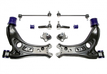 TA Technix wishbone set with PU bushings suitable for VW Polo 9N