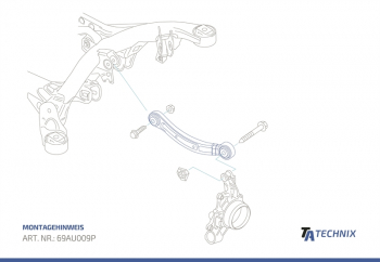 Preview: TA Technix Zugstreben Set mit Sturzverstellung Hinterachse passend für Audi Q7 (4L)/ VW Touareg (7L)
