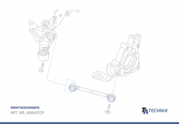 Preview: TA Technix Zugstreben Set mit Sturzverstellung Hinterachse passend für Audi A4, A5 (B8), A6, A7 Sportback (4G), A8 (4H), Q5 (8R)/ Porsche Macan (95B)