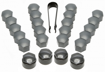 TA Technix Radbolzenkappen Set grau matt