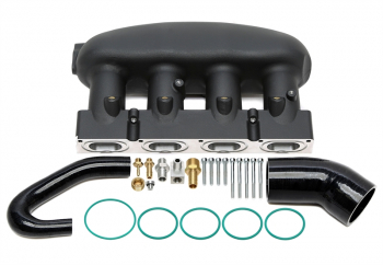 TA Technix Turbo-Ansaugbrücke schwarz passend für 2.0T Motoren Audi / Seat / Skoda / VW der MQB-Plattform (EA113)
