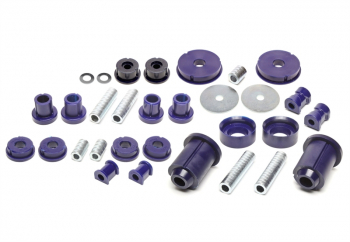 TA Technix PU-Buchsen Kit 37-teilig / Vorderachse+Hinterachse / Vorderachse mit Ø 21mm Stabi / Hinterachse mit Ø 14mm Stabi / passend für BMW 3er Serie E30