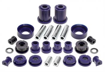 TA Technix PU-bushings kit 32-pieces / front axle+rear axle / front axle with Ø 23mm rod / rear axle with Ø 14mm rod / fits BMW 3 series E36 Compact