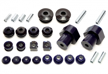 TA Technix PU-bushings kit 28-pieces / front axle + rear axle / suitable for VW Golf III / Golf III+IV Cabriolet / Vento