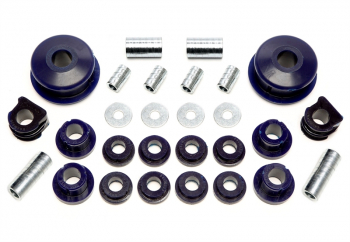 TA Technix PU-bushings kit 28 pieces / front axle with 19mm rod / fits Audi A3 (8L)/ Seat Leon, Toledo II (1M)/ Skoda Octavia (1U)/ VW Bora, Golf IV (1J)/ New Beetle (9C/1C/1Y)