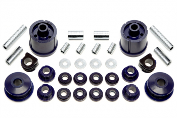 TA Technix PU-bushings kit 32-pieces / front axle with 21mm rod + rear axle / suitable for Audi A3 (8L)/ Seat Leon, Toledo II (1M)/ Skoda Octavia (1U)/ VW Bora, Golf IV (1J)/ New Beetle (9C/1C/1Y)