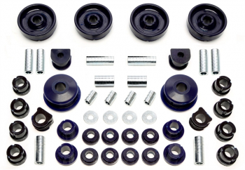 TA Technix PU-bushings kit 48-pieces / front axle with 21mm rod+HA-4WD / fits Audi A3Q (8L)/ Seat Leon T4 (1M)/ Skoda Octavia 4x4 (1U)/ VW Bora 4-Motion, Golf IV 4-Motion (1J)