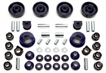 TA Technix PU-bushings kit 48-pieces / front axle with 23mm rod+HA-4WD / fits Audi A3Q (8L)/ Seat Leon T4 (1M)/ Skoda Octavia 4x4 (1U)/ VW Bora 4-Motion, Golf IV 4-Motion (1J)