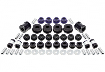 TA Technix PU-bushings kit 54-piece / front axle+rear axle / suitable for Audi A3 / Q3 / TT / Seat Leon / Altea / Toledo / Alhambra / Skoda Octavia / Superb / Yeti / VW Scirocco / Eos / Jetta / Golf / Touran / Tiguan / Passat / Sharan