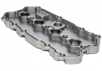TA Technix Alu gefräster Ventildeckel in silber passend für Audi / Seat / Skoda / VW der MQB-Plattform (EA113)