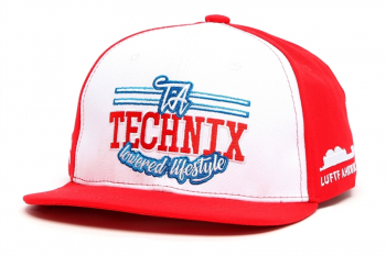 TA Technix Snapback rot/weiß